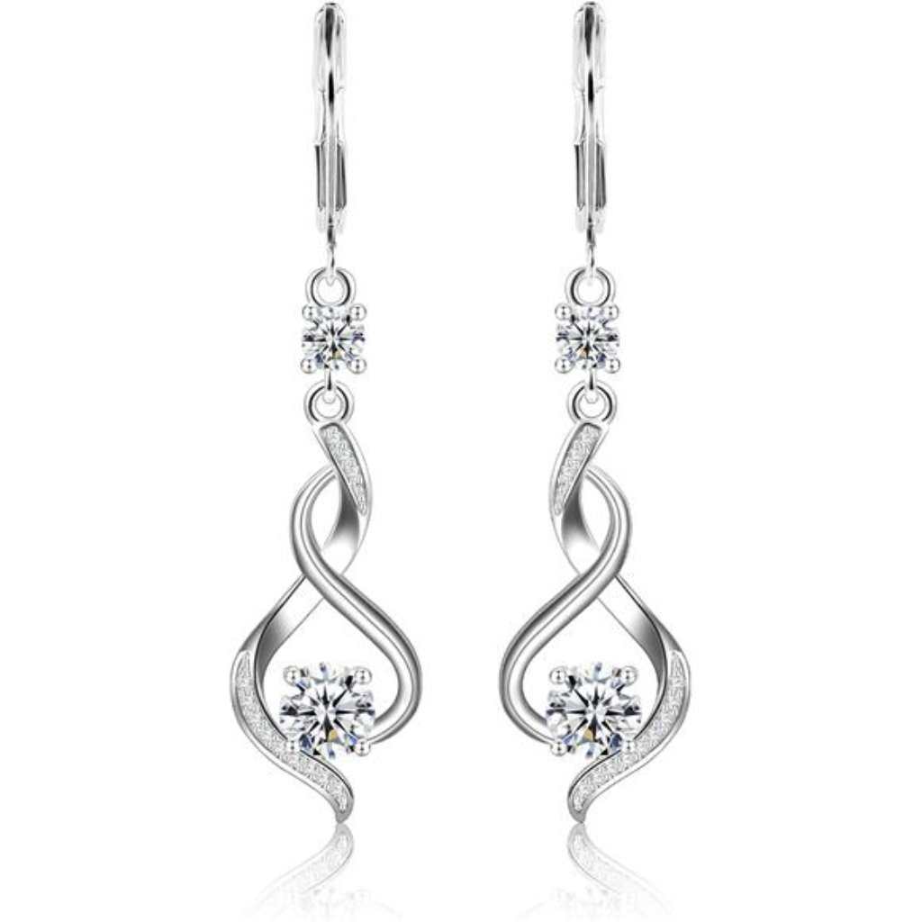 Sterling Silver Dangle Earrings For Women Trendy Hypoallergenic Leverback Trendy